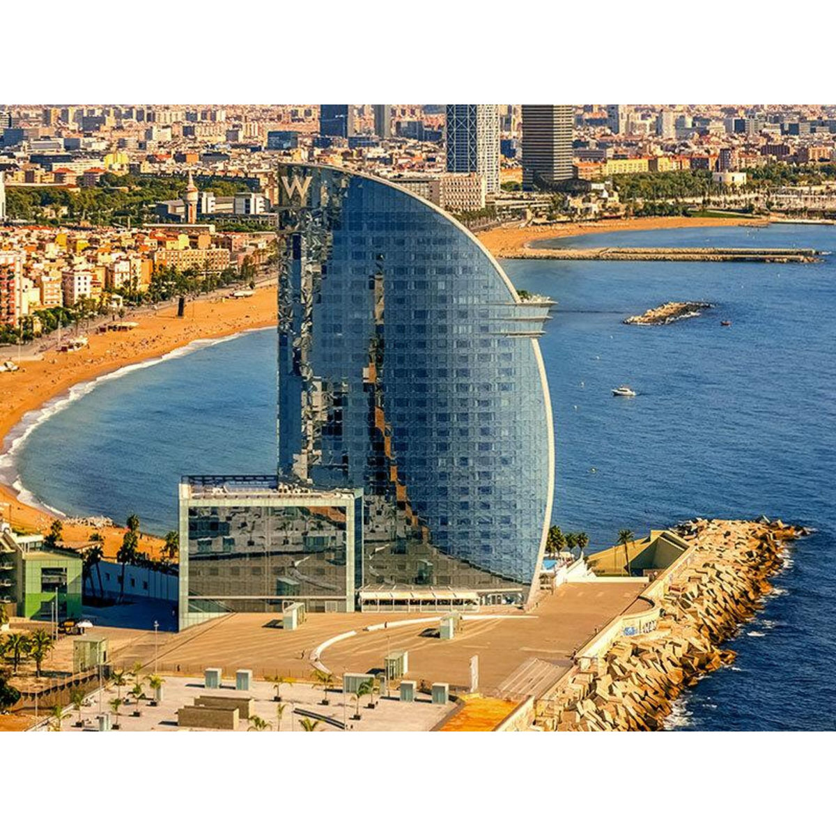 Smartbox Vol en hélicoptère de 7 min au-dessus de Barcelone pour 2 personnes - Coffret Cadeau Sport & Aventure