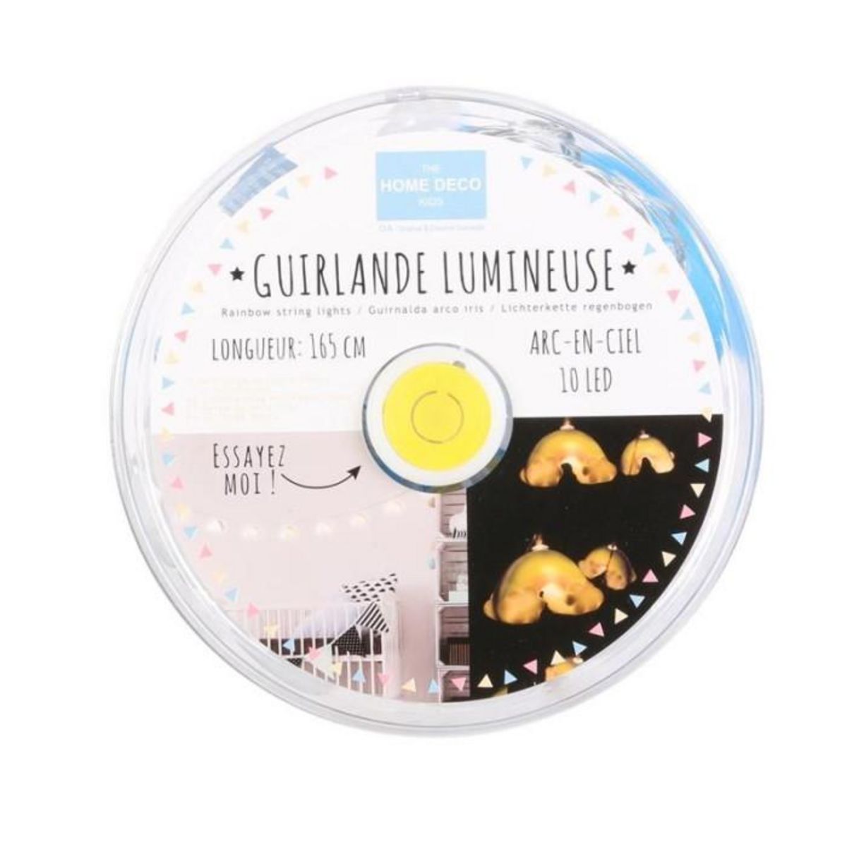 Paris Prix Guirlande Lumineuse  Arc En Ciel  165cm Multicolore