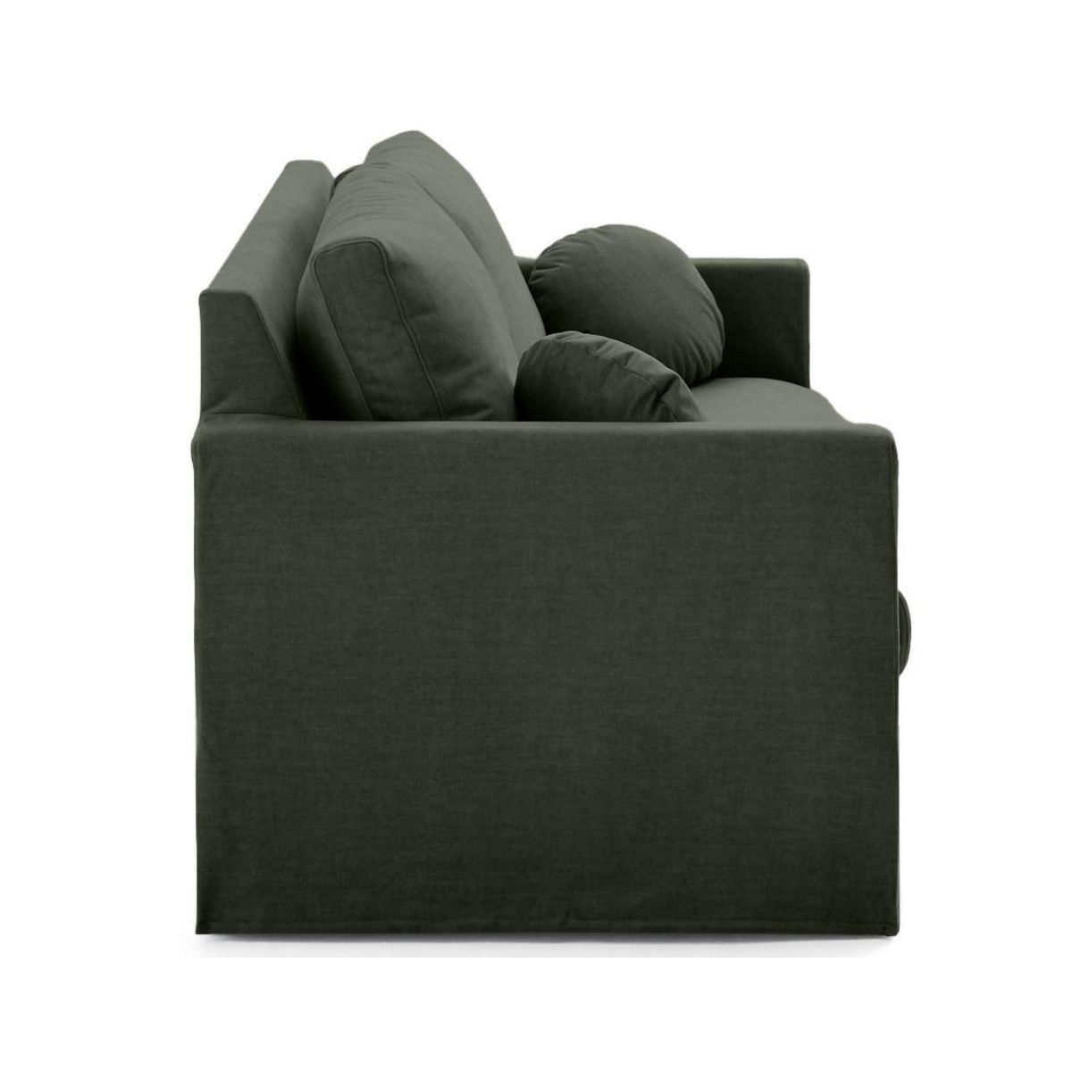 LISA DESIGN Serena - canapé droit déhoussable 3 places en velours