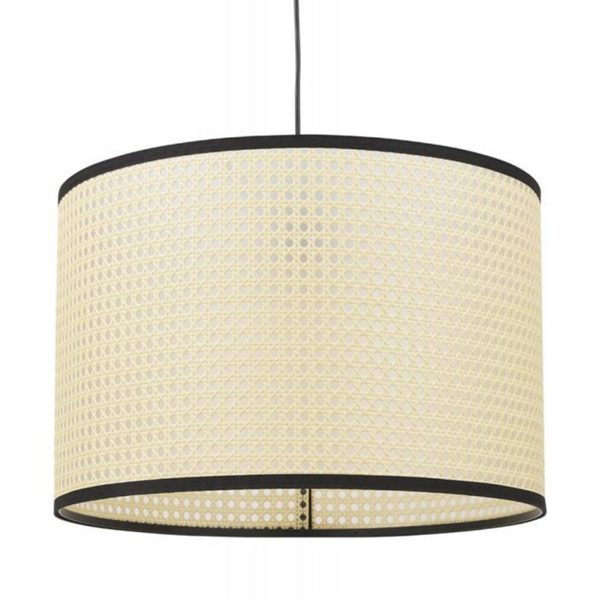 Paris Prix Lampe Suspension en Rotin  Derek  50cm Naturel