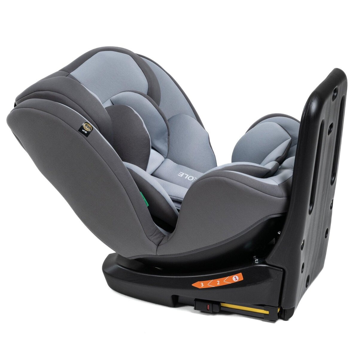 BEBELISSIMO BEBELISSIMO - Siège auto Isofix - pivotant 360 ° - groupe 0+/1/2/3 - (0-36kg) - i-EOLE - gris