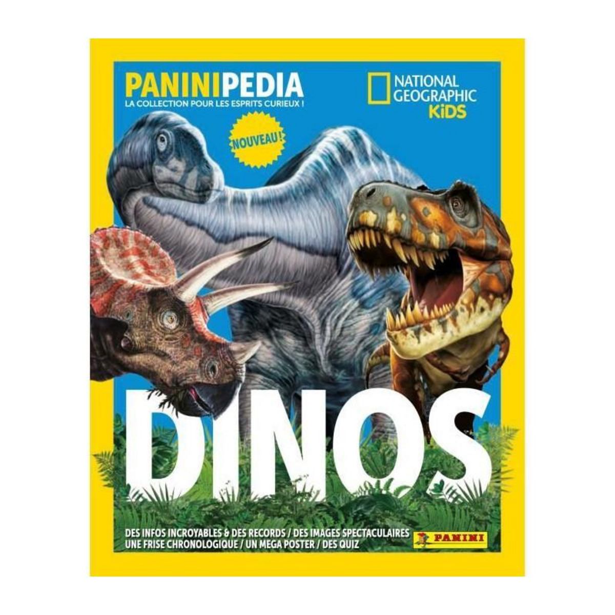 Panini Album pour cartes a collectionner - PANINI - DINOS NATIONAL GEOGRAPHIC KIDS - PANINIPEDIA