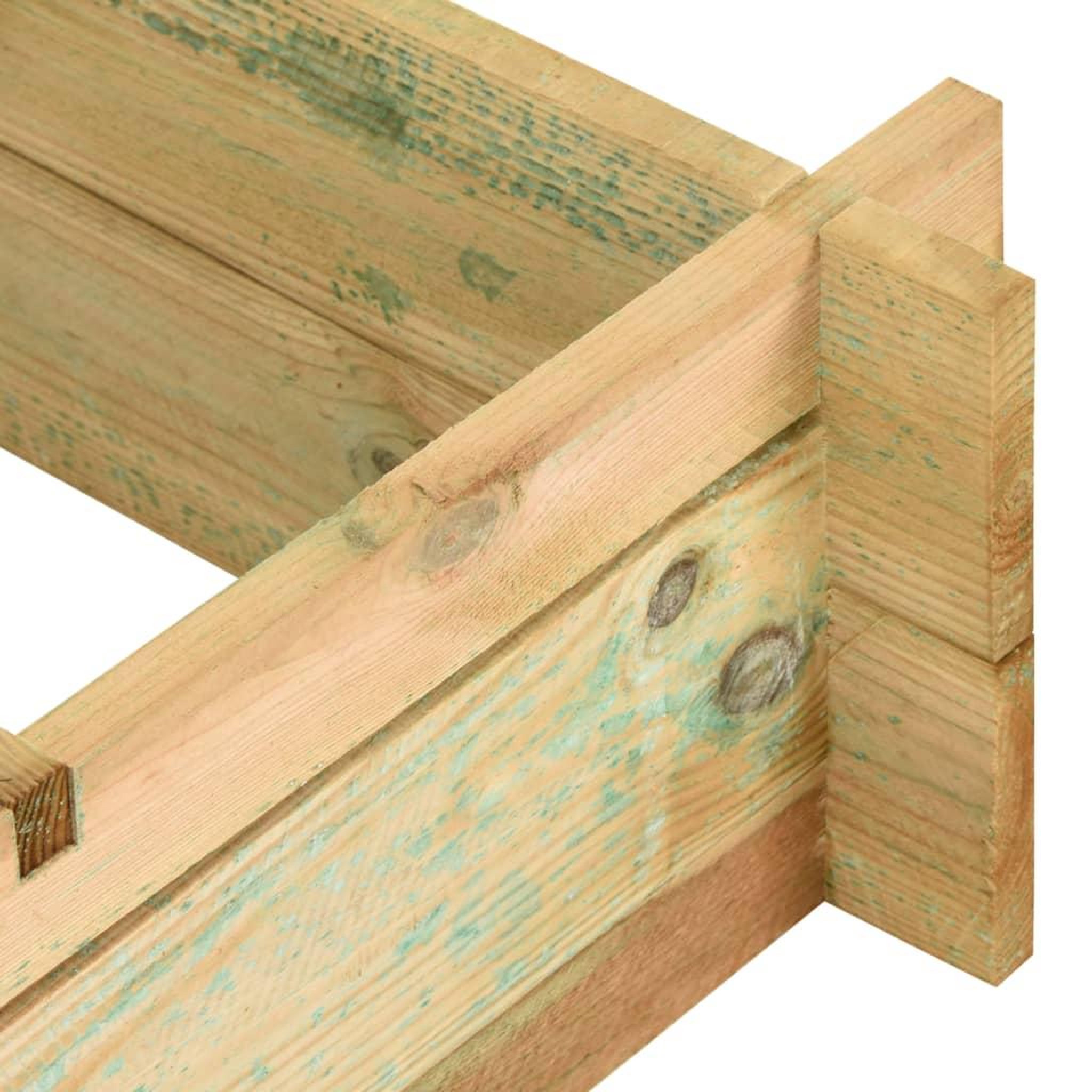 Voir la diapositive 5 : VIDAXL Lit sureleve 90 x 90 x 20 cm Bois impregne