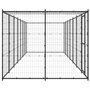 Voir la diapositive 3 : VIDAXL Chenil extérieur Acier avec toit 16,94 m²