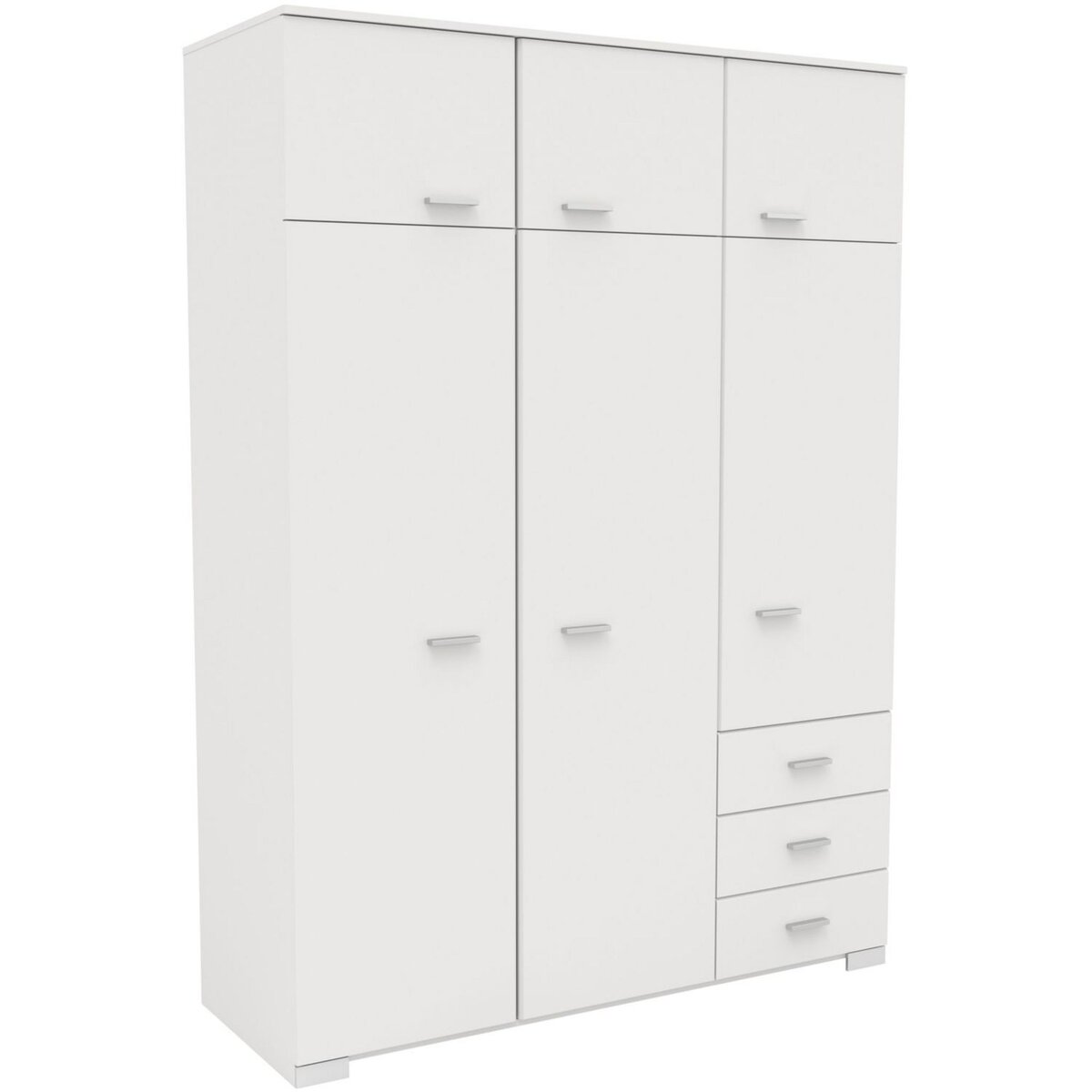 Armoire de chambre 6 portes 3 tiroirs L146cm AXELLE