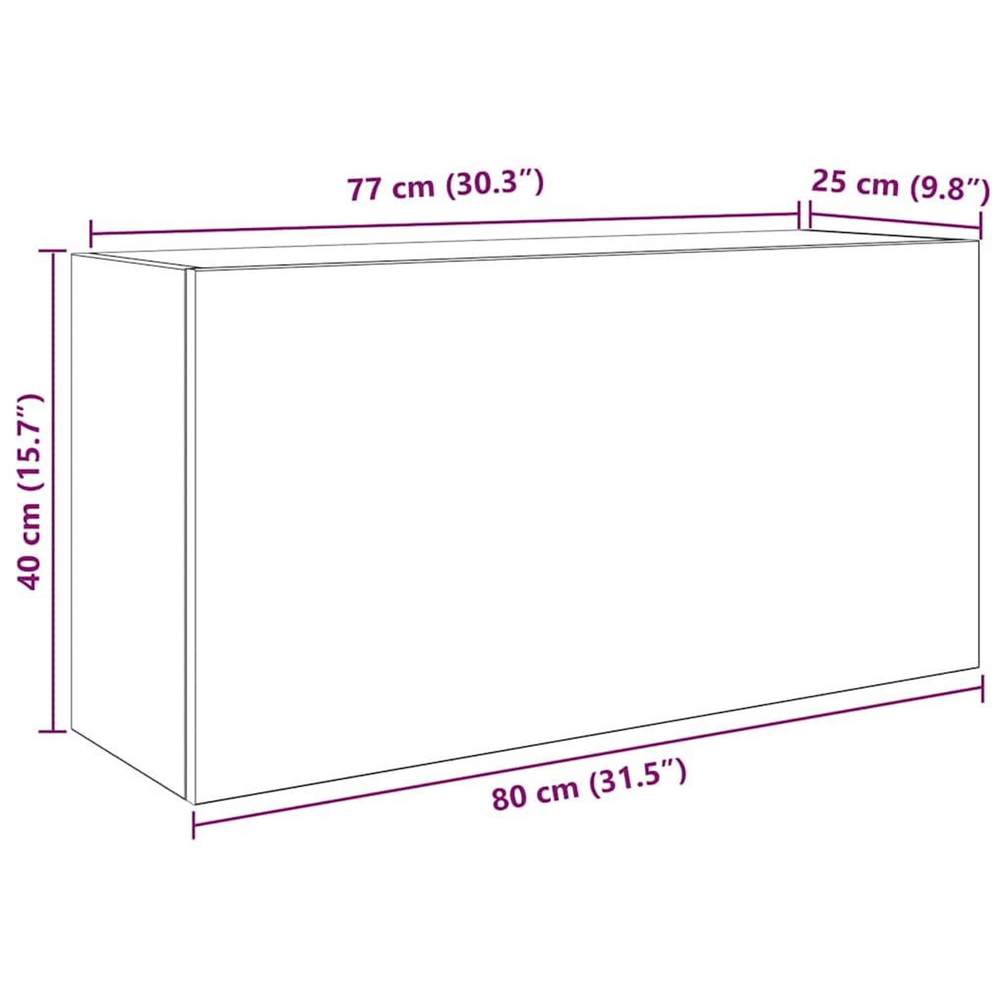 Voir la diapositive 6 : VIDAXL Armoire murale de bain vieux bois 80x25x40 cm bois d'ingenierie