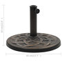 Voir la diapositive 6 : VIDAXL Socle rond de parasol Polyresine 11 kg Bronze
