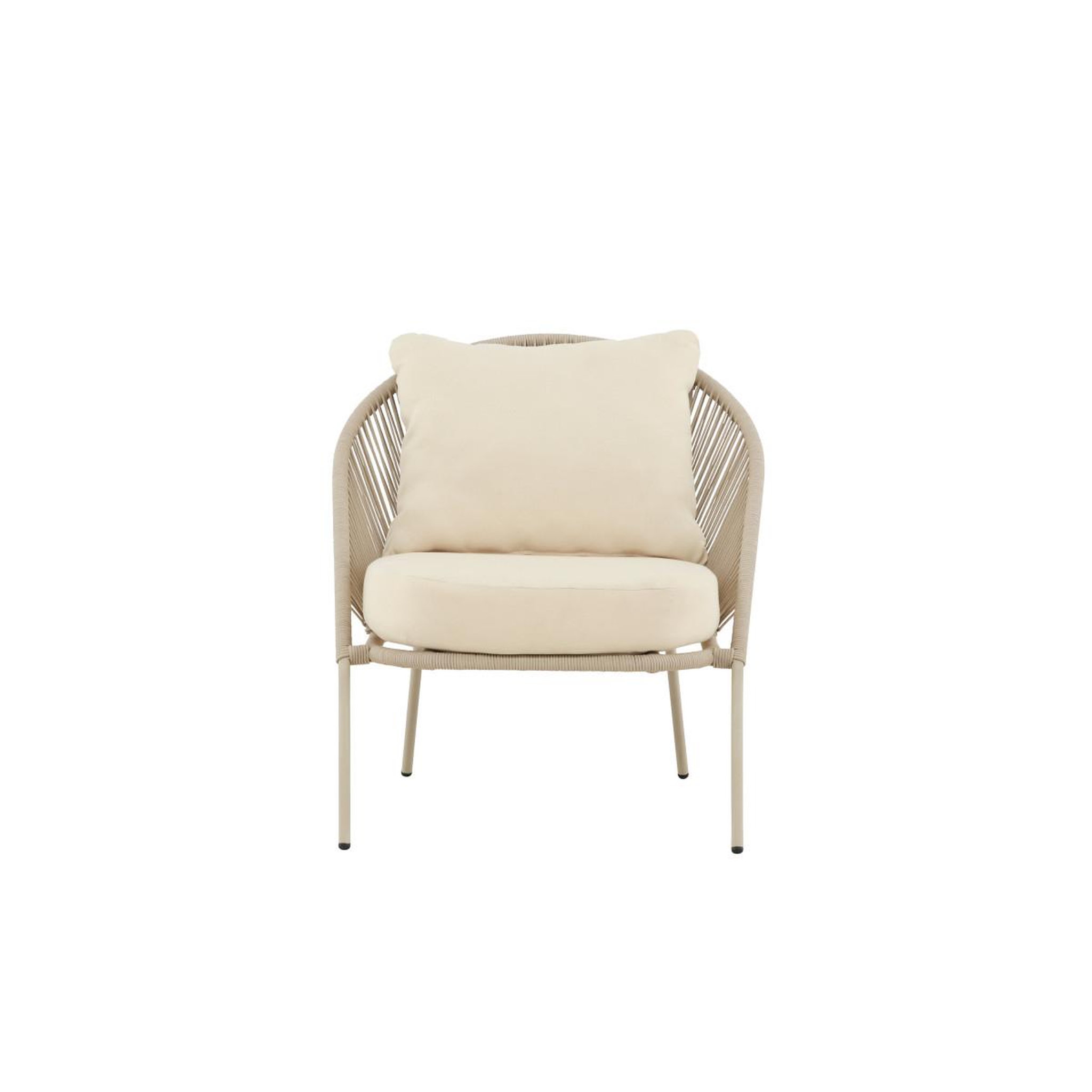 Voir la diapositive 2 : Paris Prix Fauteuil de jardin lounge  lindos  77cm beige