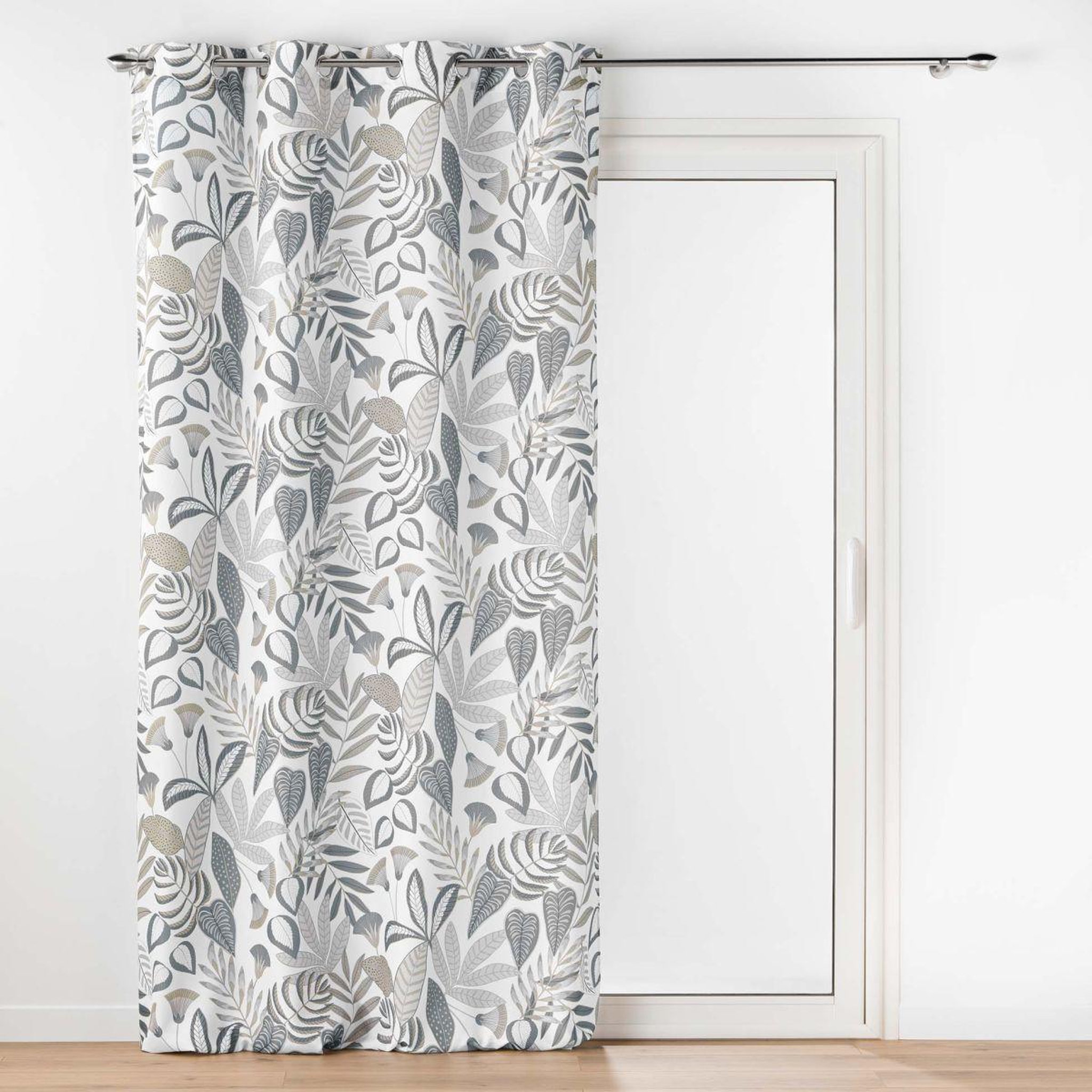 Douceur d'Intérieur Rideau à œillets imprimé  tilda  140x280cm blanc