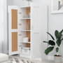Voir la diapositive 3 : VIDAXL Bibliotheque Blanc 82,5x30,5x150 cm Bois d'ingenierie