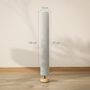 Voir la diapositive 3 : HOMCOM Lampadaire colonne sur pied bois contemporain H.120 cm abat-jour lin gris