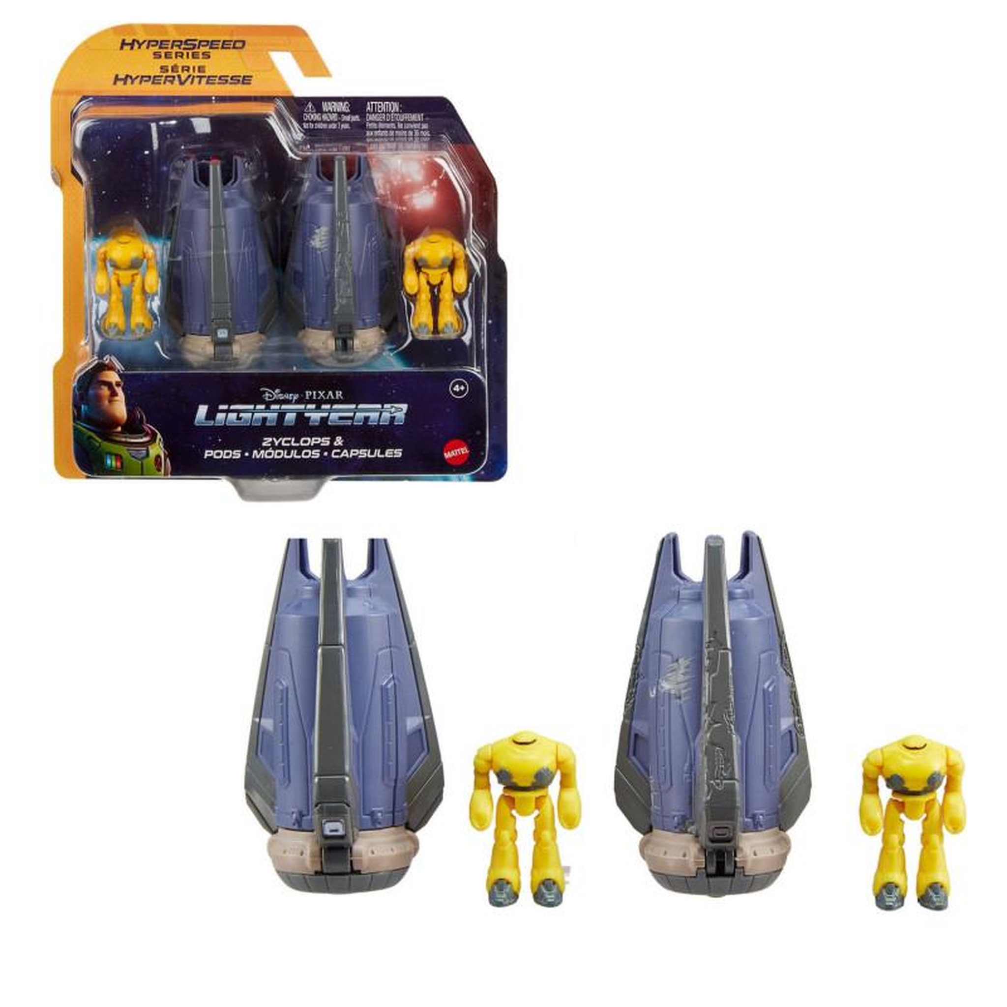 Voir la diapositive 3 : MATTEL Mattel - Lightyear Flight Cyclops + Enemy Fighter Ship HHJ96
