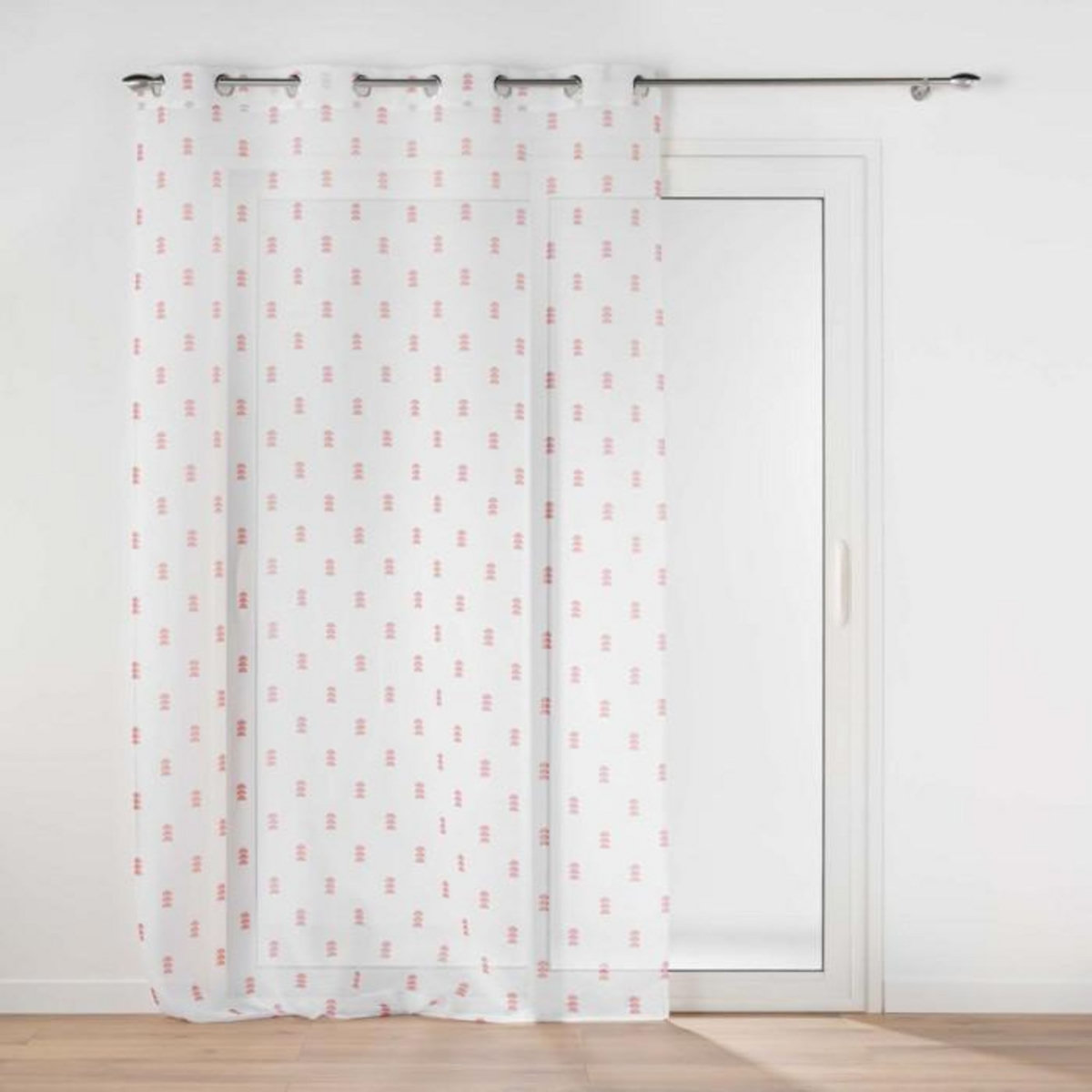 Paris Prix Rideau Voilage à Œillets  Geokid  140x240cm Rose