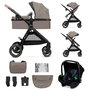 Voir la diapositive 2 : KINDERKRAFT Poussette multifonctionnelle 3 en 1 ESME PRO