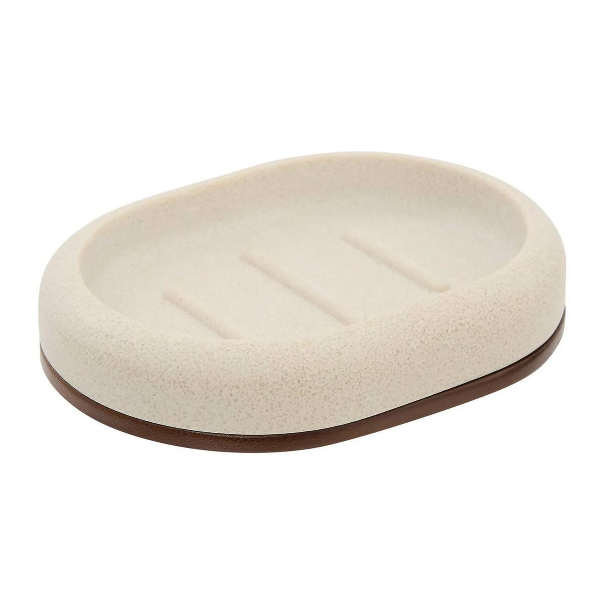 FIVE Porte-savon en résine  argiléo  13cm beige