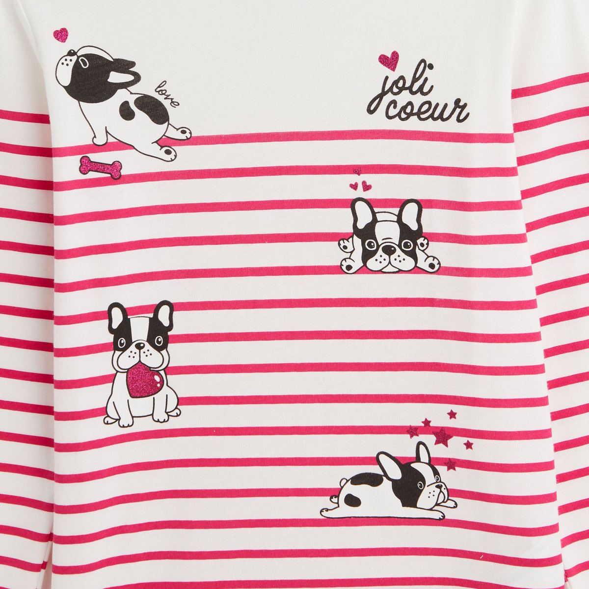 IN EXTENSO T-shirt manches longues à rayures fille