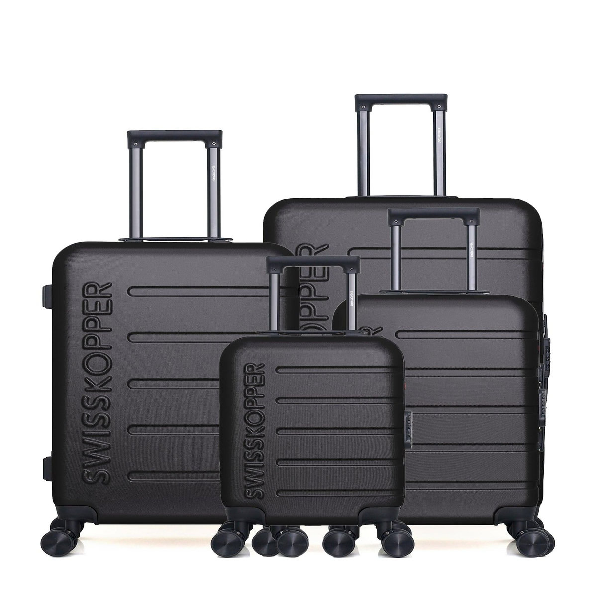 SWISS KOPPER SWISS KOPPER  -  Lot de 4  -  Valise grand format, valise weekend, valise cabine, valise cabine XXS AIGLE