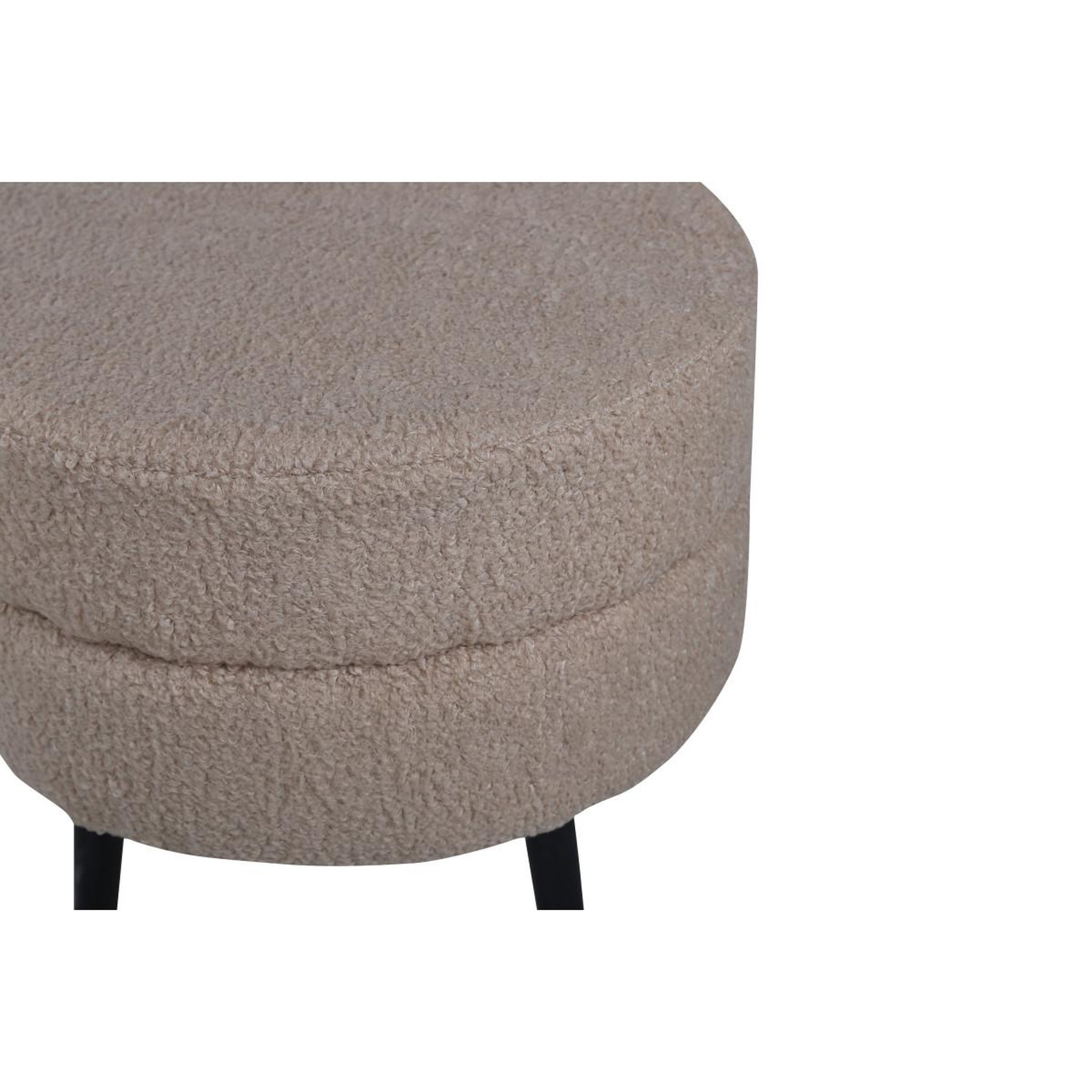 Voir la diapositive 2 : Paris Prix Pouf design bouclette  pot  40cm beige