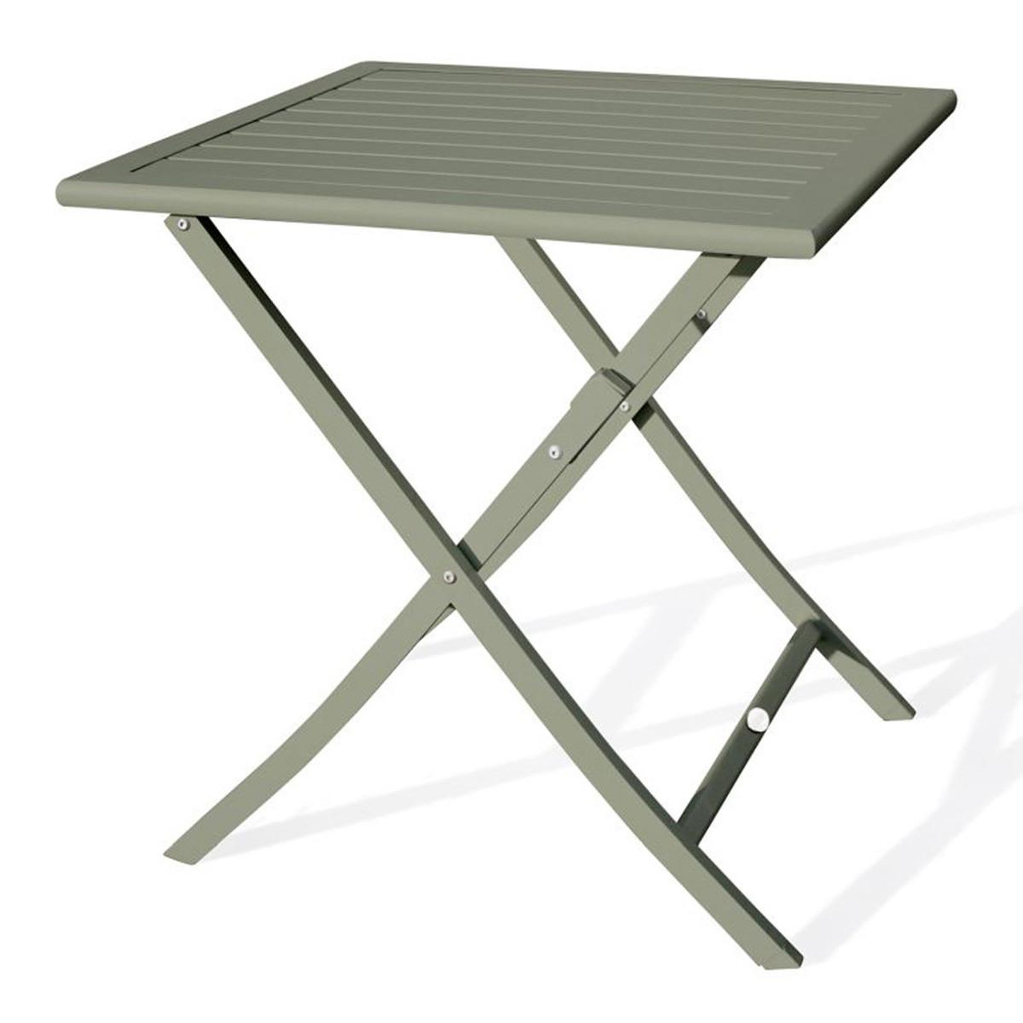 Paris Prix Table de jardin pliante  marius  70cm kaki