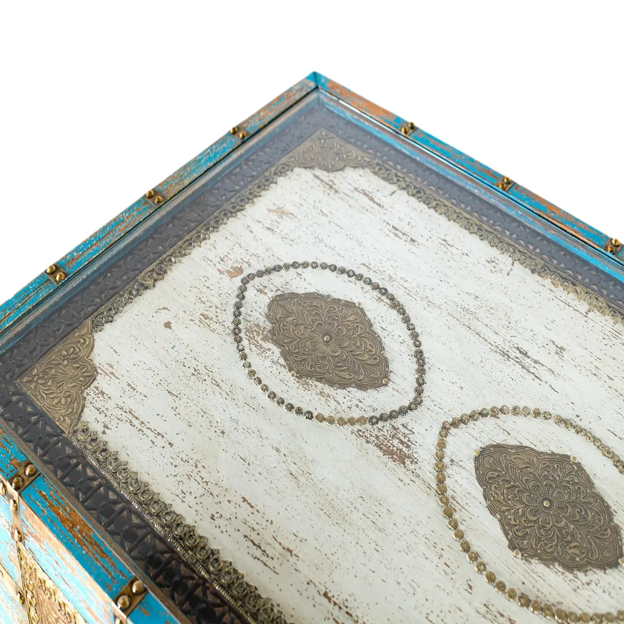 Voir la diapositive 4 : GINER Y COLOMER SL Table basse en bois de manguier 120 cm style ethnique vintage