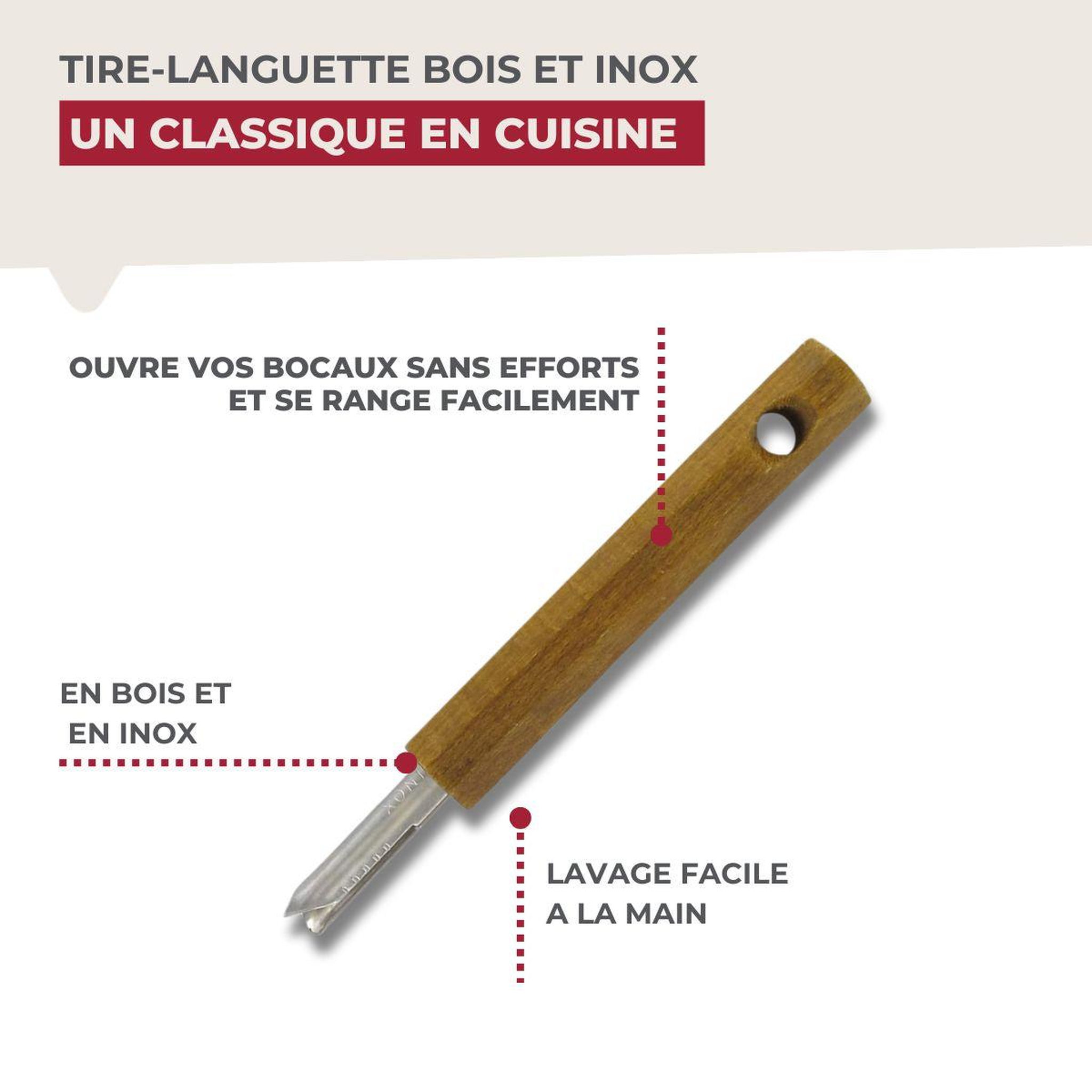 Voir la diapositive 6 : Fackelmann Tire languette, ouvre bocaux fackelmann
