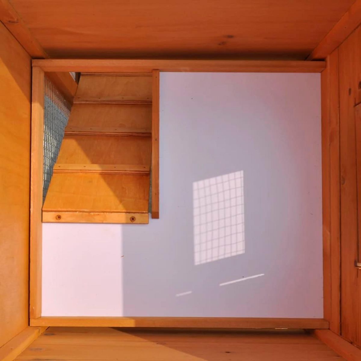 VIDAXL Clapier large d'exterieur avec 1 seule maison