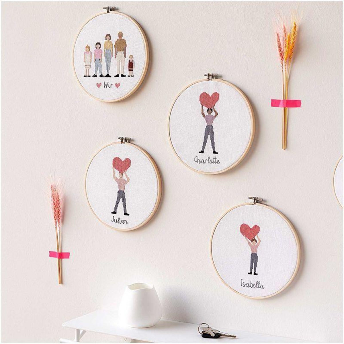 RICO DESIGN Kit de broderie - famille