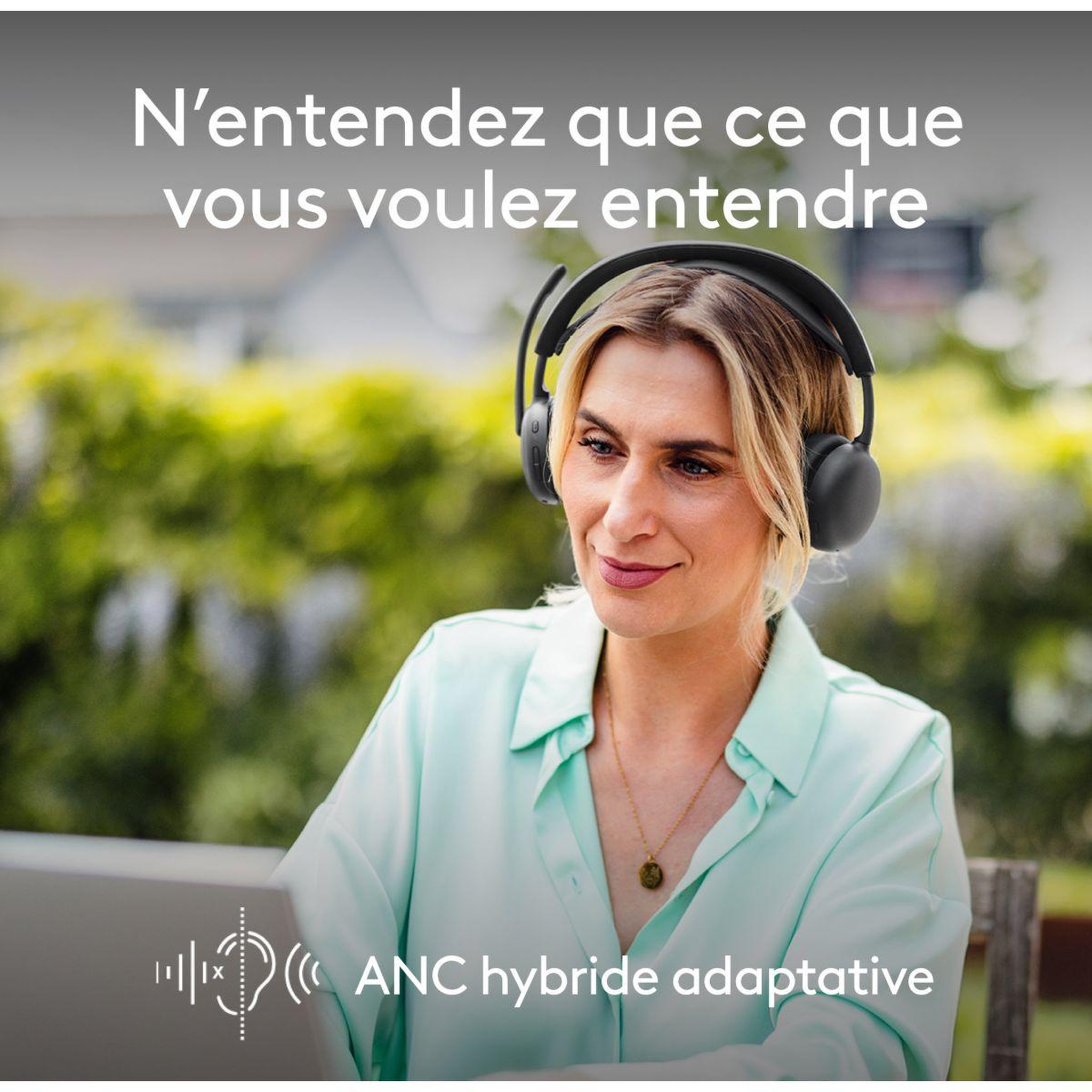 Voir la diapositive 2 : Logitech Micro-casque zone wireless 2 graphite