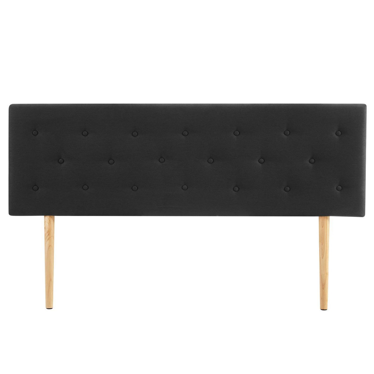 IDIMEX Tête de lit LULINE 160 capitonnée sur pieds, en tissu