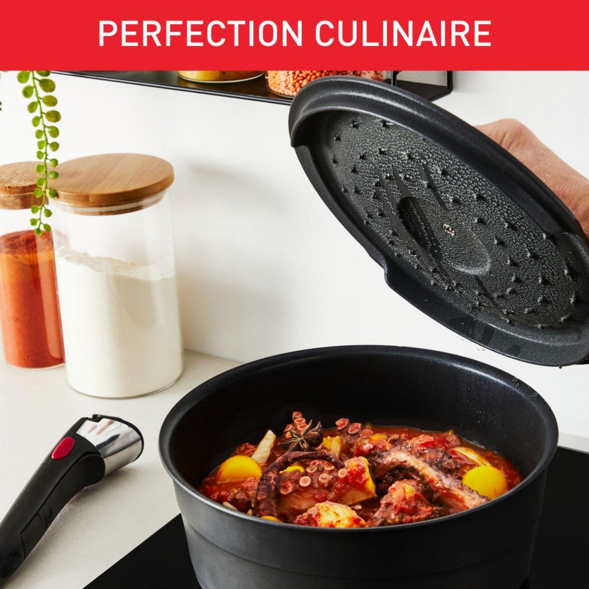 TEFAL Batterie de cuisine Ingenio Inspiration Cocotte Fonte 5pcs