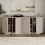 Voir la diapositive 4 : Habitat et Jardin Buffet en bois  Dorma  - 180 x 45 x 80 cm - Travertin