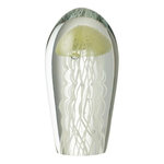 Paris Prix Presse-Papier Ovale en Verre Méduse  Calypso  21cm Vert