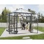 Voir la diapositive 3 : Palram Serre de jardin hexagonale 8.6m² gris - 705239