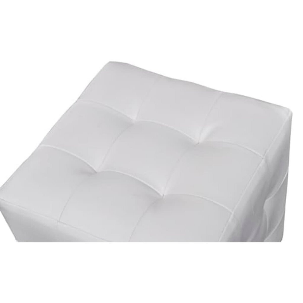 VIDAXL Tabourets cube Blanc