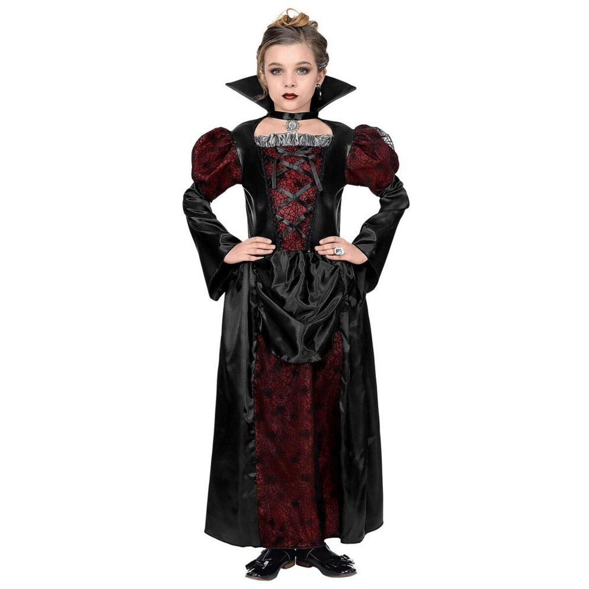 WIDMANN Déguisement de Vampiresse - Enfant - 8/10 ans (128 à 140 cm)