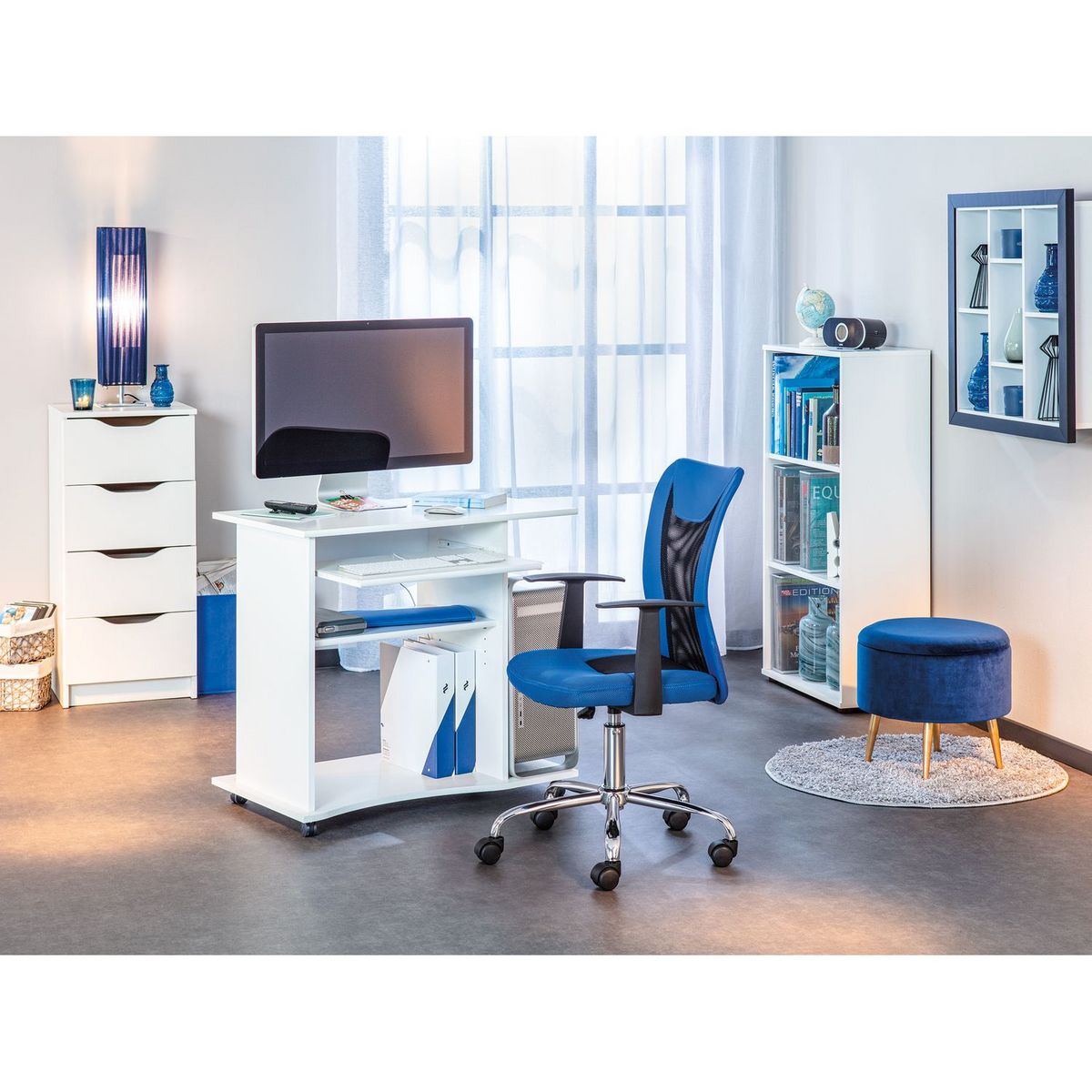 Etagère de rangement 3 niches L60cm PACO