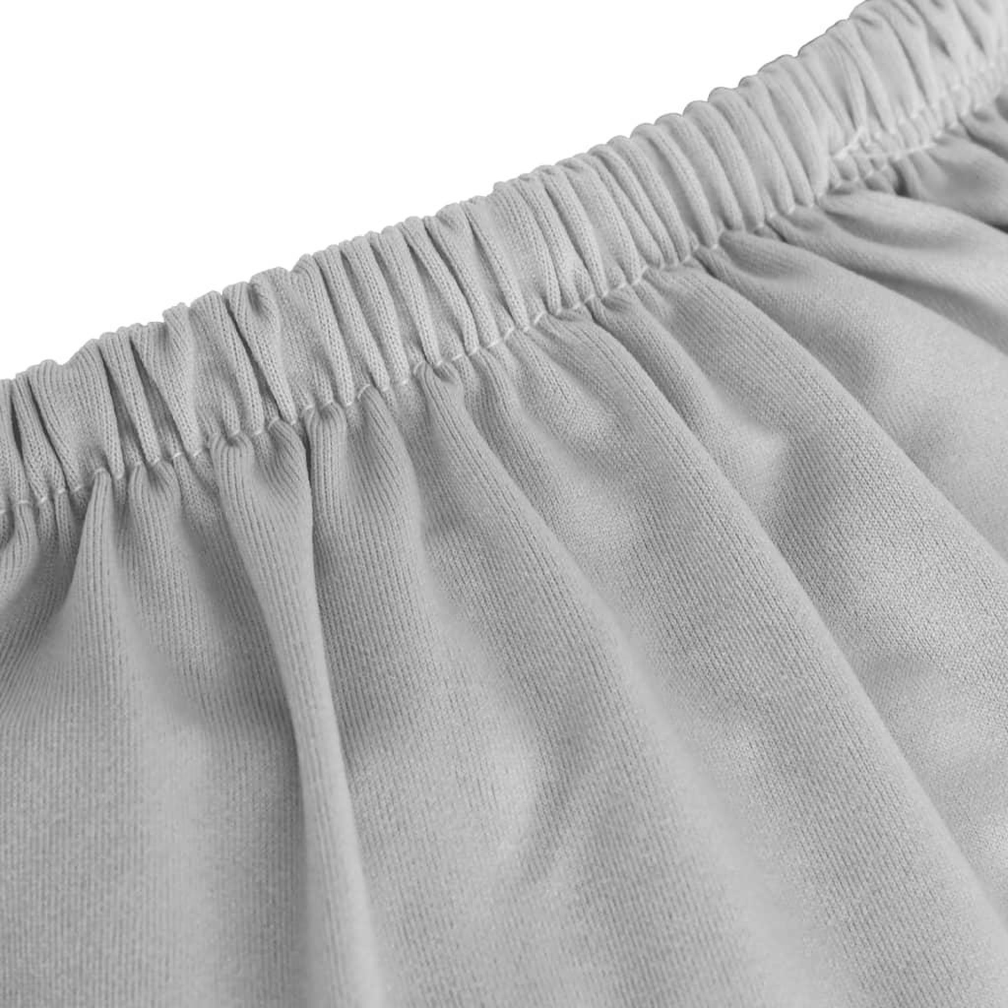 Voir la diapositive 5 : VIDAXL Housse extensible de canape 4 places Gris Jersey de polyester