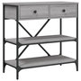 Voir la diapositive 2 : VIDAXL Table console sonoma gris 75x34,5x75 cm bois d'ingenierie