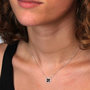 Voir la diapositive 2 : L'ATELIER D'AZUR Collier Or Blanc Serti de Saphirs – Femme
