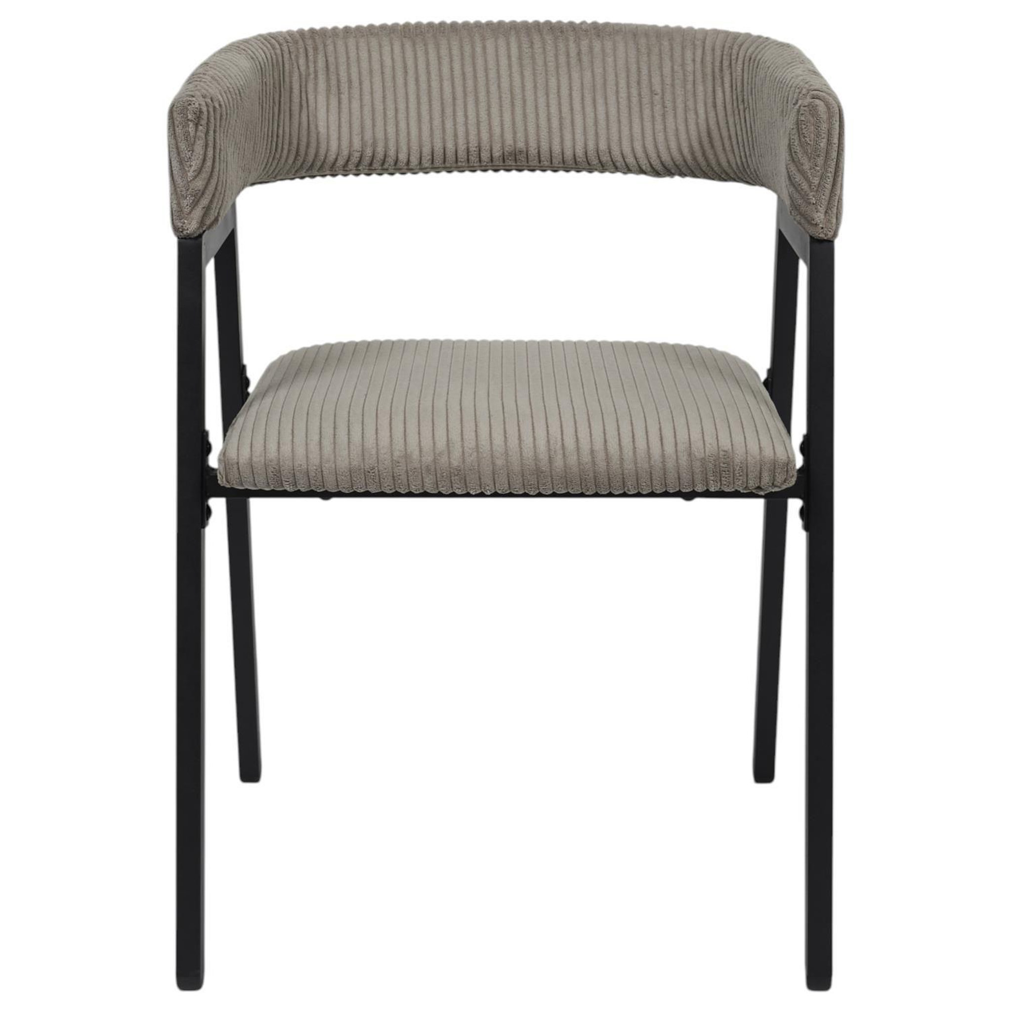 Voir la diapositive 3 : TOILINUX Lot de 2 fauteuils design en tissu côtelé scott