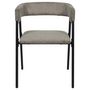 Voir la diapositive 3 : The Home Deco Factory Lot de 2 fauteuils design en tissu côtelé SCOTT