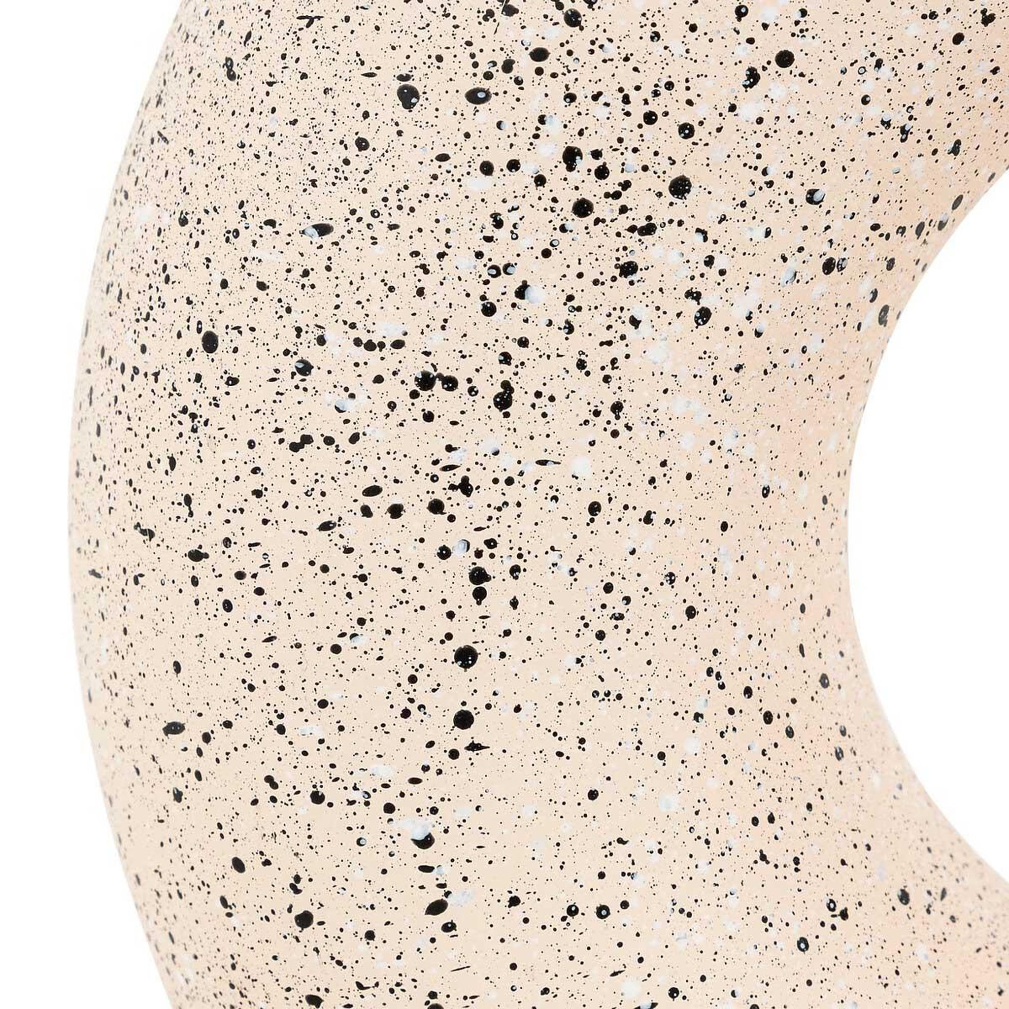Voir la diapositive 2 : ATMOSPHERA Vase design en dolomite  circle  30cm blanc & noir