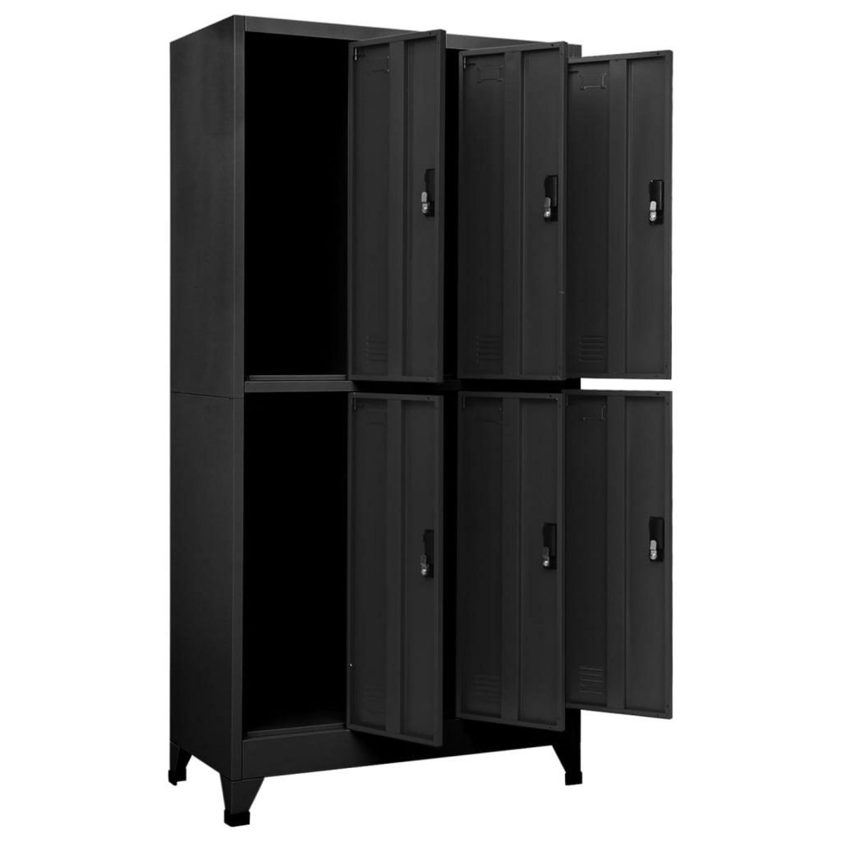 VIDAXL Armoire a casiers Anthracite 90x45x180 cm Acier