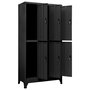 Voir la diapositive 5 : VIDAXL Armoire a casiers Anthracite 90x45x180 cm Acier