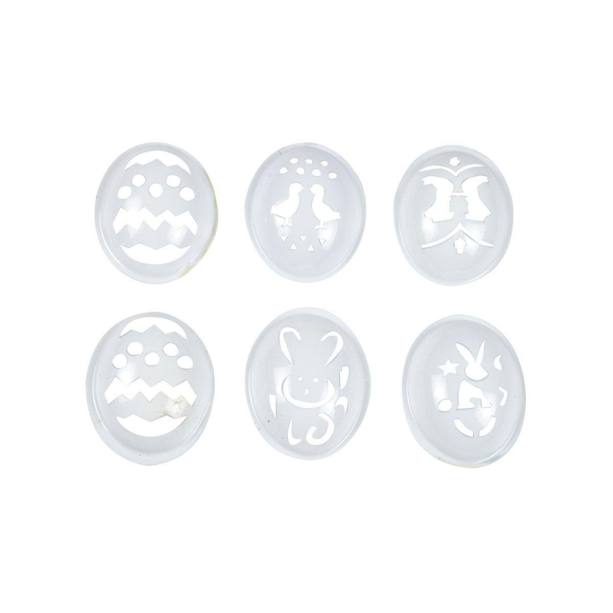 Paris Prix Lot de 6 Pochoirs  Œufs de Pâques  Transparent