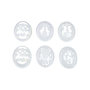 Voir la diapositive 2 : Paris Prix Lot de 6 Pochoirs  Œufs de Pâques  Transparent