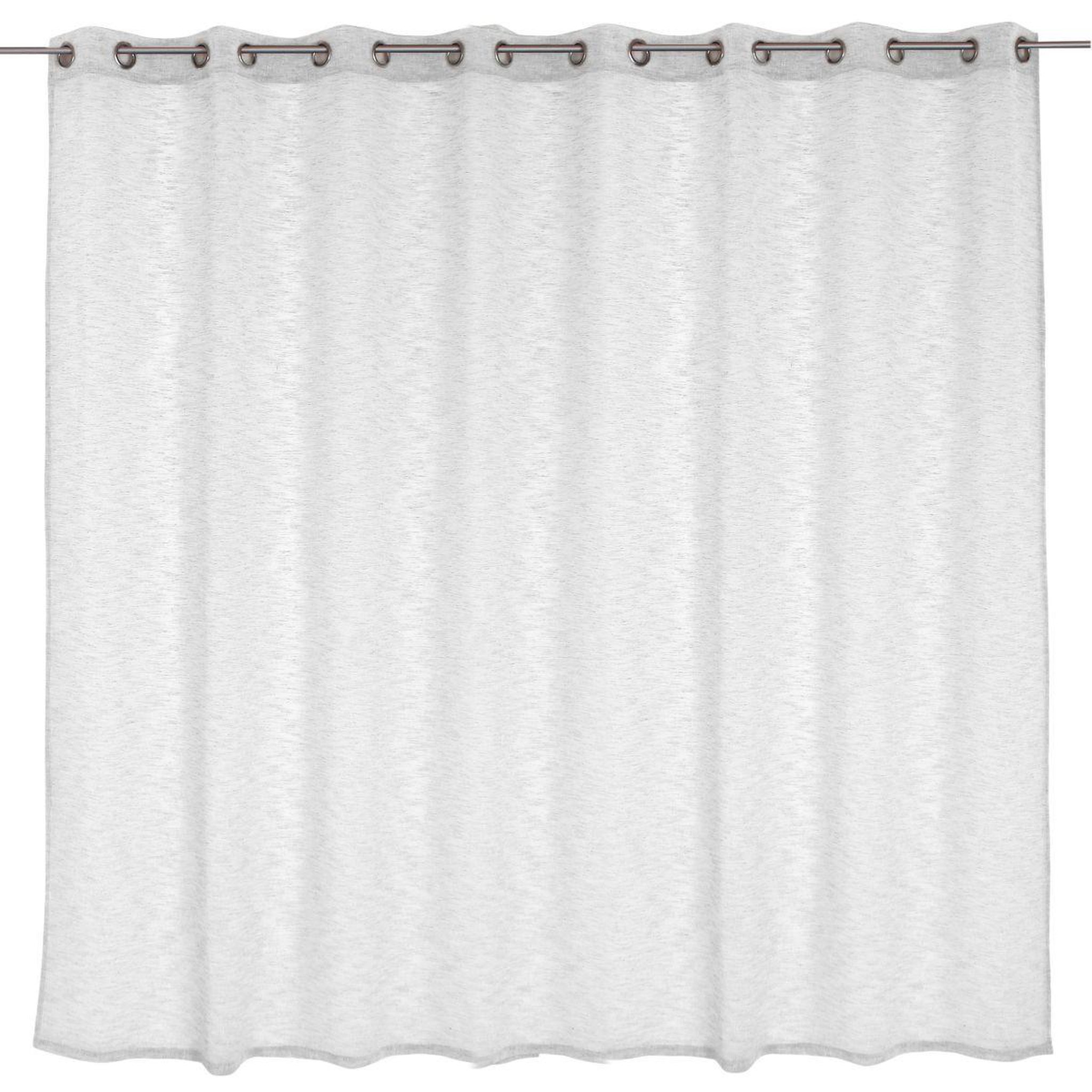 Voir la diapositive 2 : ENJOY HOME Rideau voilage xxl effet lin  maya  300x240cm blanc