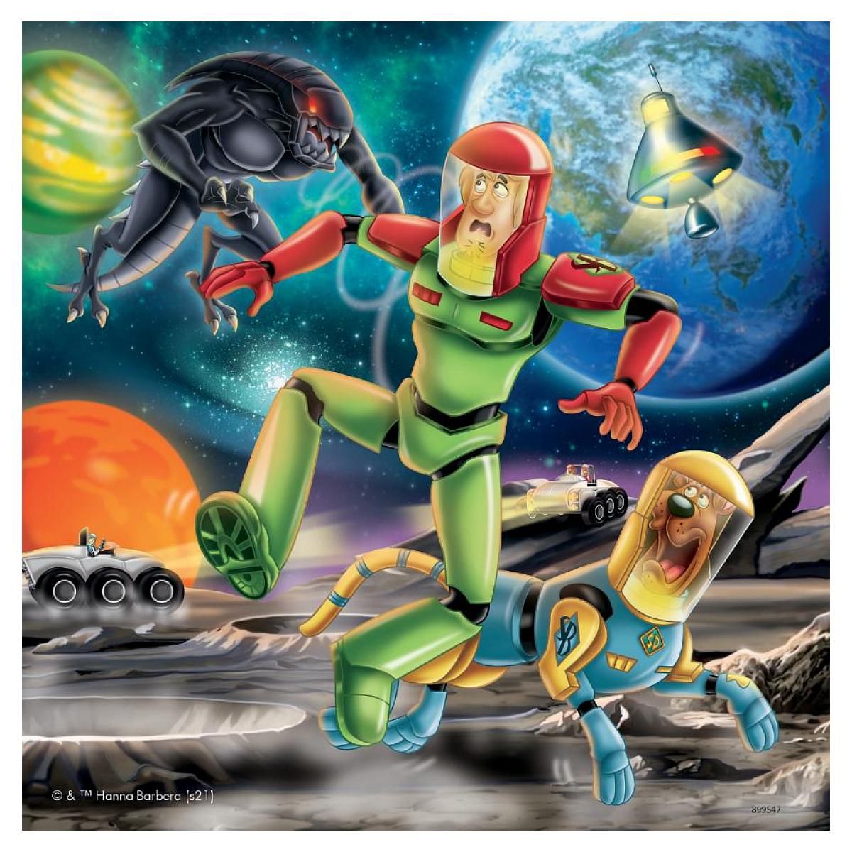 RAVENSBURGER Puzzles 3x49 pieces - les aventures de scooby-doo