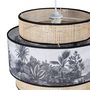 Voir la diapositive 4 : OSTARIA Suspension cannage et tissu Ombrage D40