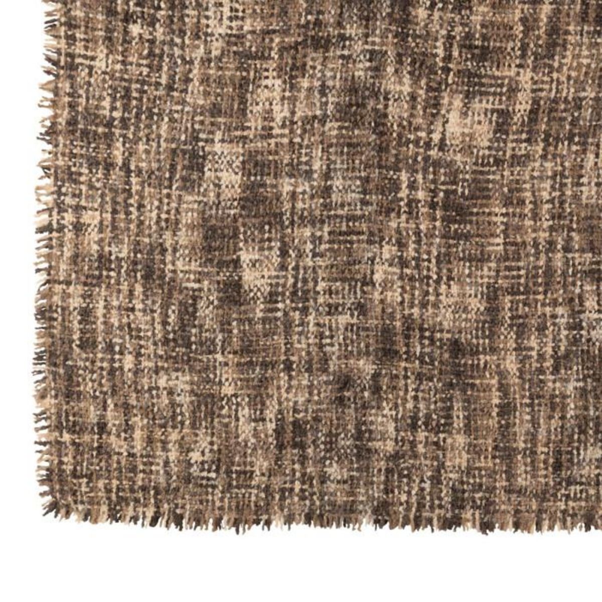 Paris Prix Plaid en Tweed  Cosy  130x180cm Marron & Beige